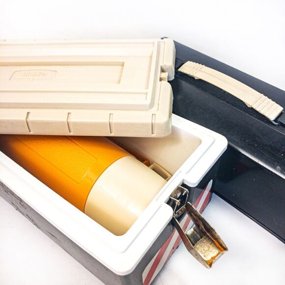 VTG King Seely Thermos Cooler Box W/ Beverage Thermos - Picture 8 of 16